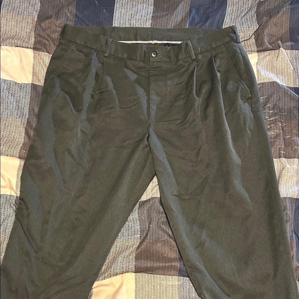 Van Heusen Men's Dark Grey Dress Pants